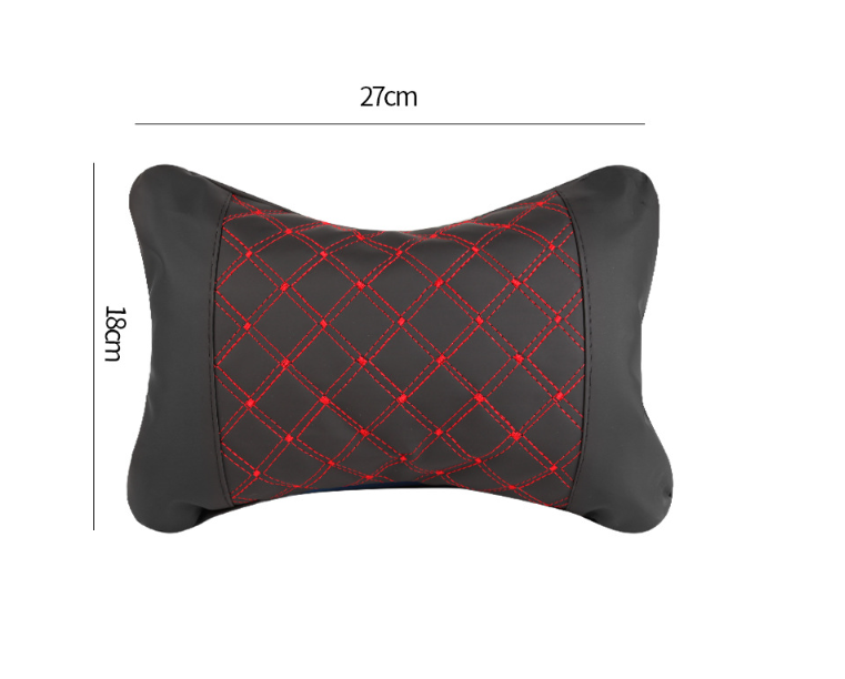 Подголовник  в авто, подушка под голову для автокресла КРАСНАЯ/БЕЛАЯ нитка Кременчуг - изображение 5