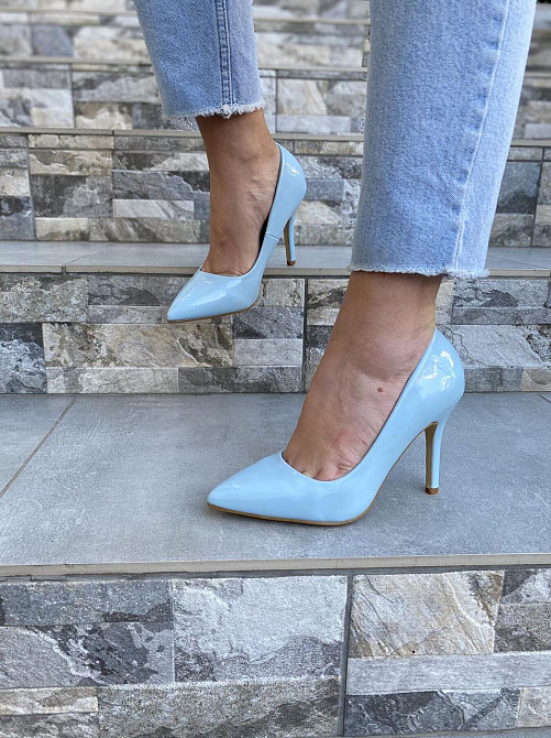 Туфлі жіночі S.S блакитні еко-лак каблук 10см 37р.40р. (4457) Коломыя - изображение 7