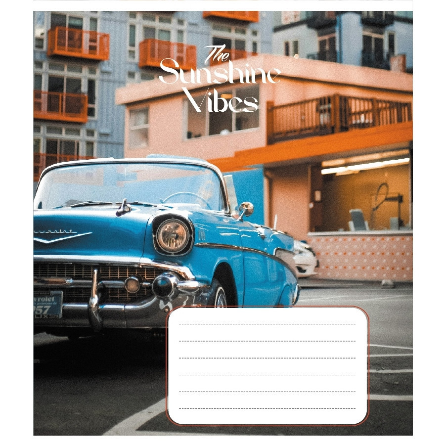 Зошит учнівський "Ретро авто" 024-550139K-3 в клітинку, 24 аркуші Вінниця - фото 1