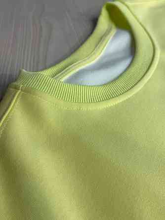 Свитшот женский A-N 30070-1 базовый оверсайз однотонный, желтый, one size Киев