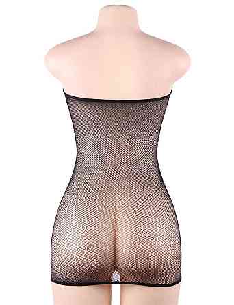 Платье в сеточку с украшениями в виде страз Star Night черное XS-M Sex Aura Киев