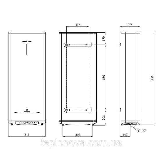 Водонагрівач Ariston Velis PRO 100 EU з мокрим ТЕНом 3626137 Чернівці