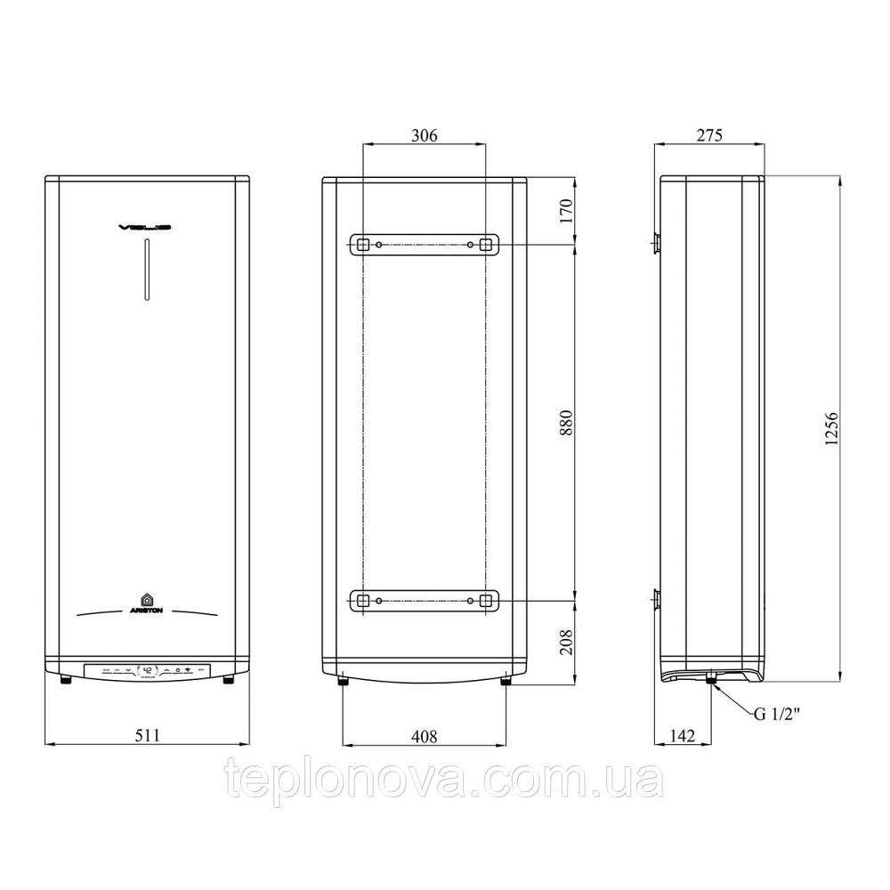 Водонагрівач Ariston Velis PRO 100 EU з мокрим ТЕНом 3626137 Чернівці - фото 2