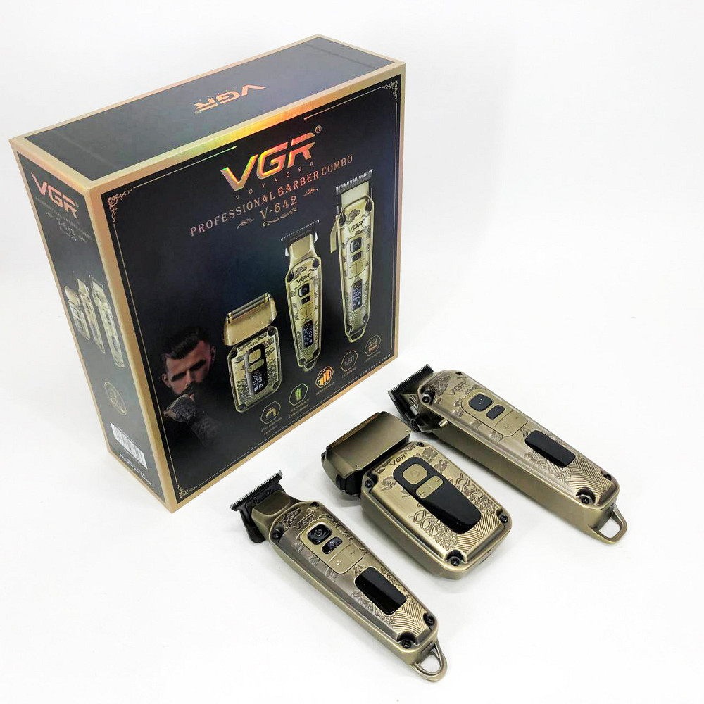 Професійна акумуляторна машинка Акумулятор VGR, Бездротовий акумуляторний тример для стрижки волосся KN-67 Львів - фото 8