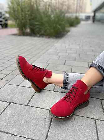 SOTHBY'S Туфлі жіночі Sothby 's червоні замша натуральна 37р.-24см. 38р.-24.5см. (M-373) (3115) Коломыя