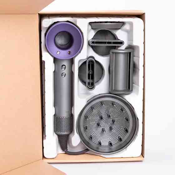 Фен стайлер для волосся 5 в 1 Supersonic Premium 1600 Вт 5 насадок 3 режими швидкості Фіолетовий PH770V Київ