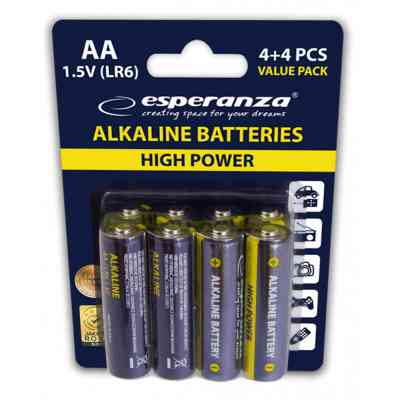 Батарейка Esperanza AA LR6 Alkaline * 8 (EZB103) Винница