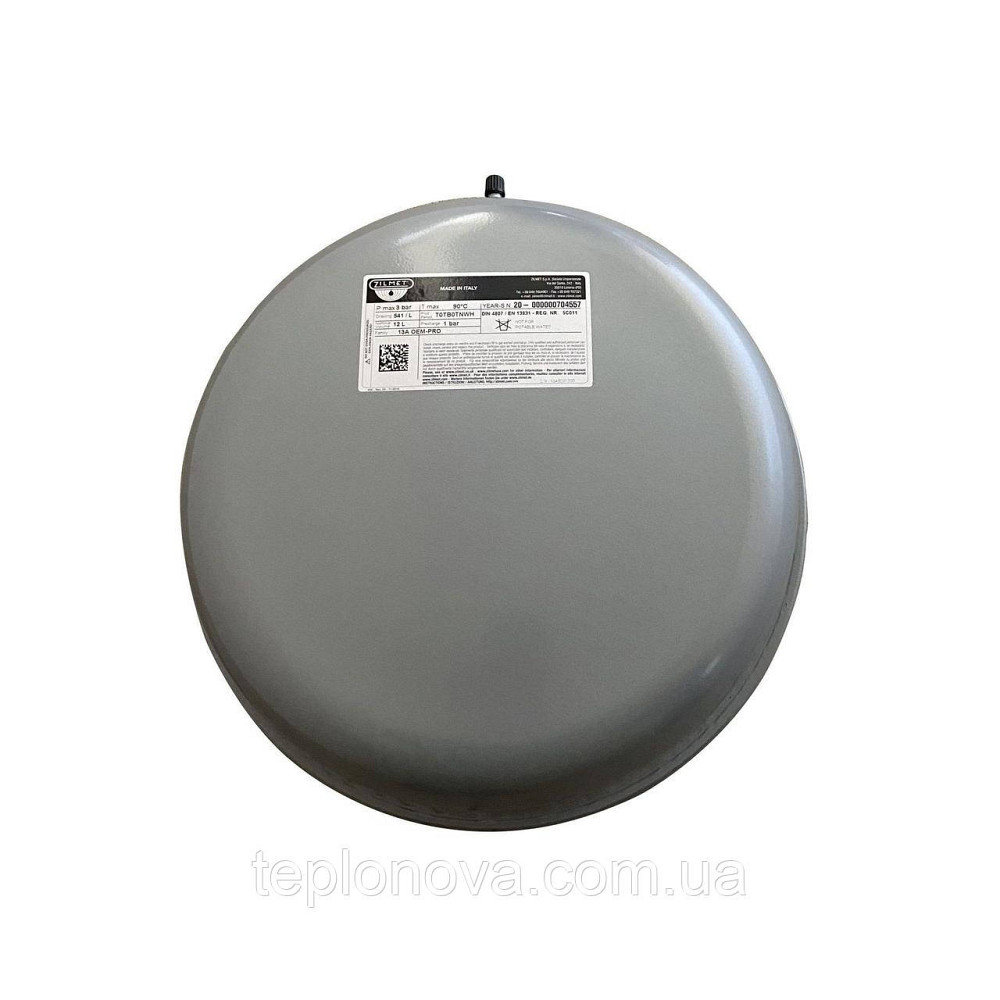 Бак Zilmet  oem-pro для монтажа в котлы плоский 12л 3bar арт.541 ( 13A6001206 ) Черновцы - изображение 1
