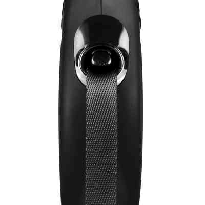 Повідець для собак Flexi New Classic XS стрічка 3 м (чорний) (4000498023129) Вінниця