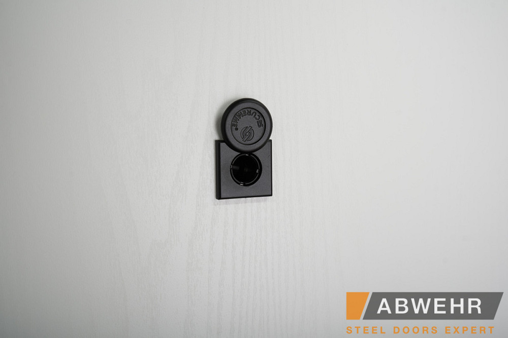 Двери входные, квартирные ABWEHR. Модель 554/0 SUNSET Цвет Черная шагрень / Белый супермат 960 Киев - изображение 6