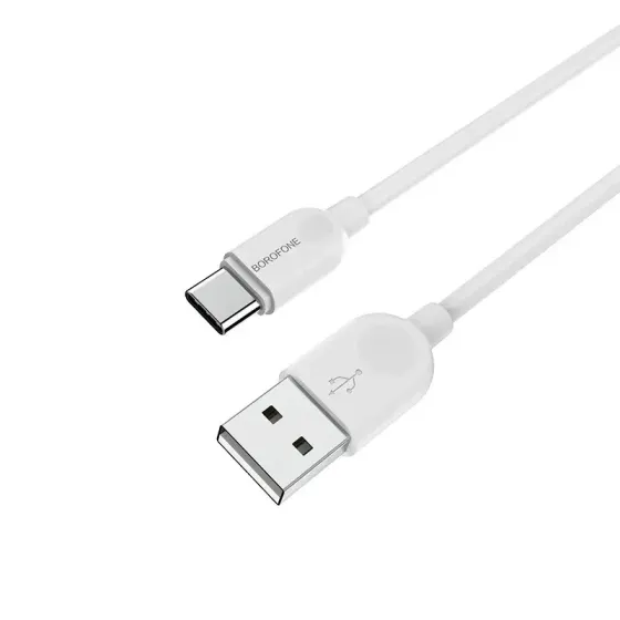 Кабель USB - Type C 2 м, 3 А, РВХ, прямі роз'єми, Borofone BX14 LinkJet, максимальний струм 3 А Київ