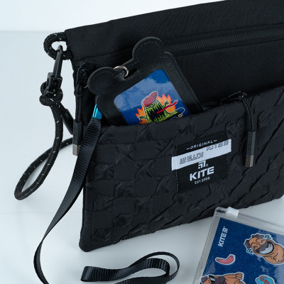 Бейдж Kite вертикальный на шнурке, черный (K24-296-3) Винница - изображение 5