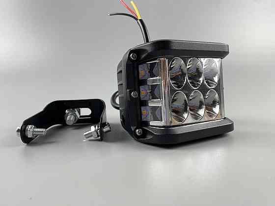 Автомобільна фара дальнього світла жовтий + білий, фара LED прямокутна 60W світлодіодна Мукачево