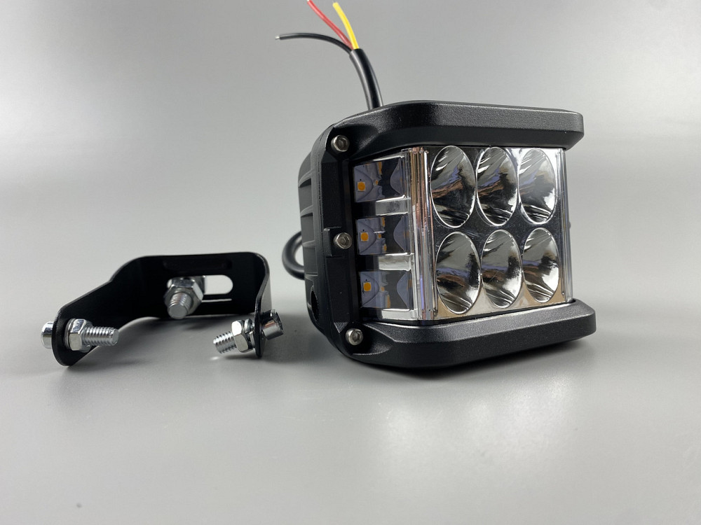 Автомобільна фара дальнього світла жовтий + білий, фара LED прямокутна 60W світлодіодна Мукачево - фото 1