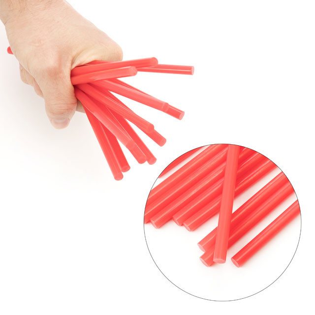 Комплект клейових стрижнів червоних, 7,4×200 мм, 12 шт. INTERTOOL RT-1044 Київ - фото 4