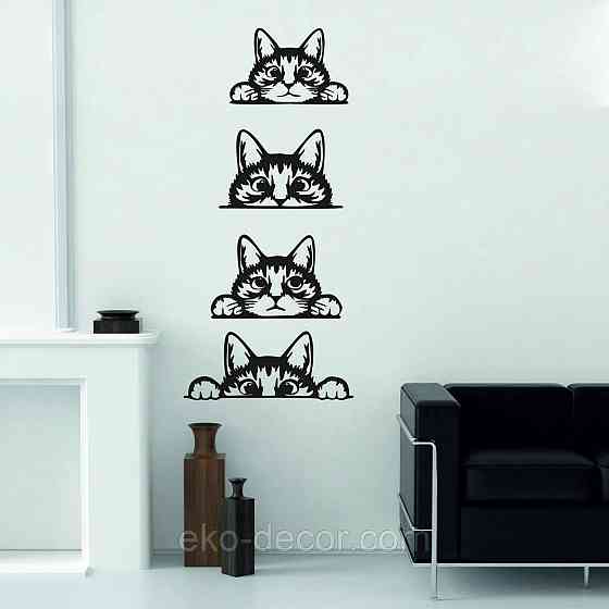 Декоративное настенное 3D Панно «Кот» Декор на стену с объемом (цена за 1 шт) Киев