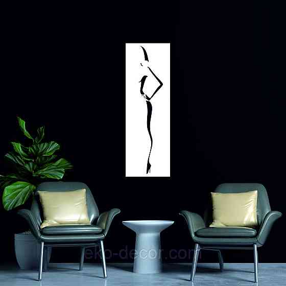 Декоративне настінне Панно «Силует жінки», Декор на стіну Київ