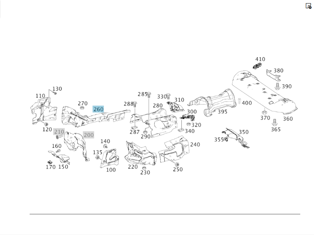 Mercedes-Benz  A1666821800 Захисний тепловий екран каталізатора праворуч ML/GLE W166 GL/GLS X166 GLE Coupe C292 Одесса - изображение 2