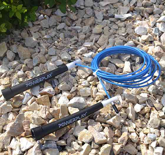 Скакалка швидкісна PowerPlay 4202 Ultra Speed Rope Синя (2,9m.) Каменское