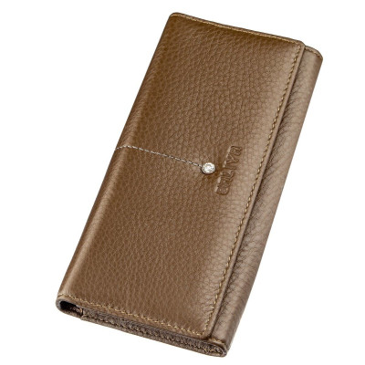 Кошелек Baliya Со стразом женский кожаный Коричневый (18977) Винница - изображение 1