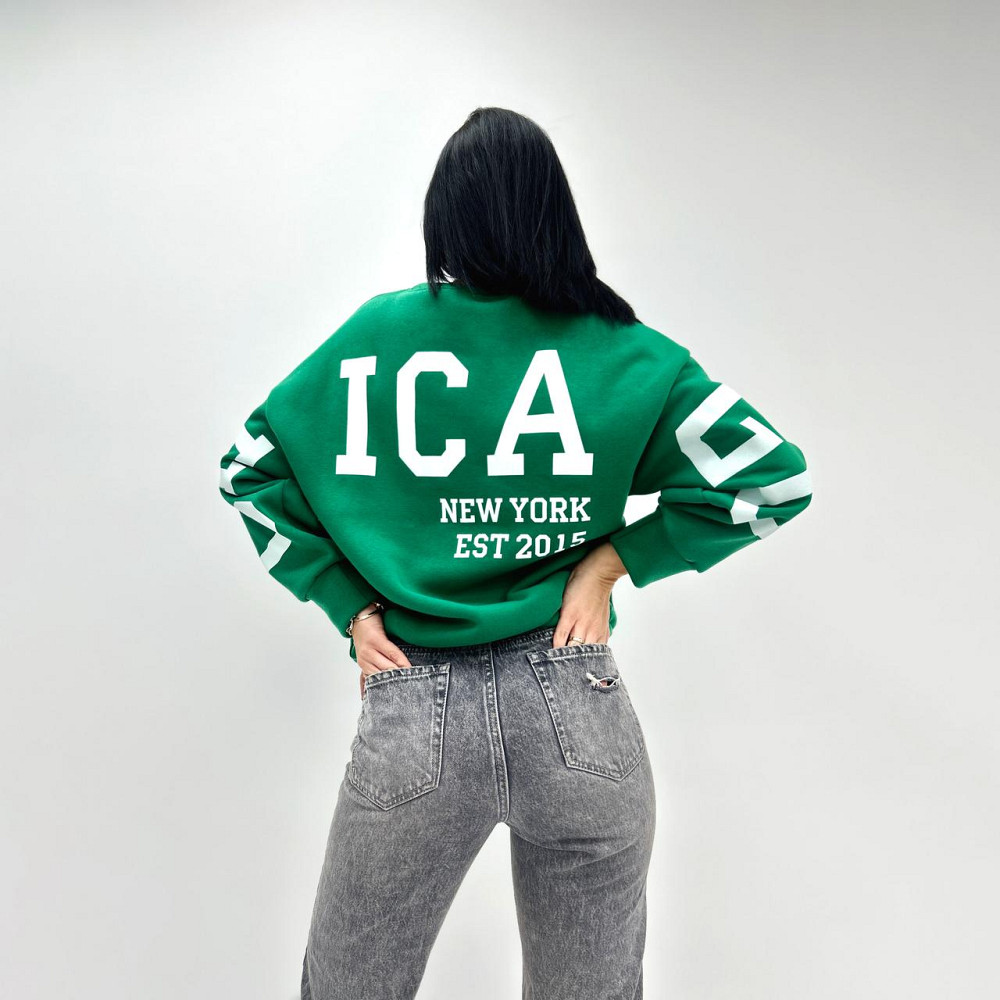 Жіночий утеплений батник "Noise" оптом | Норма і батал Зелений, 42-44 Київ - фото 1