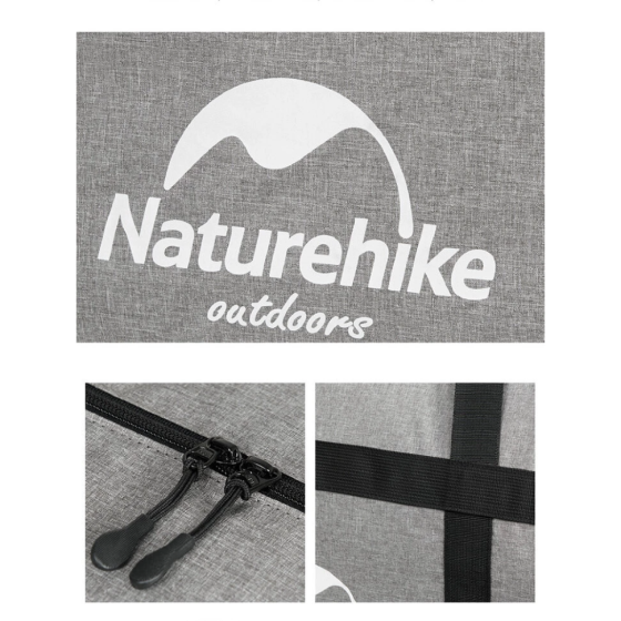 Сумка-баул для зберігання портативна Naturehike NH17S021-M, 45 л, темно-сірий Київ