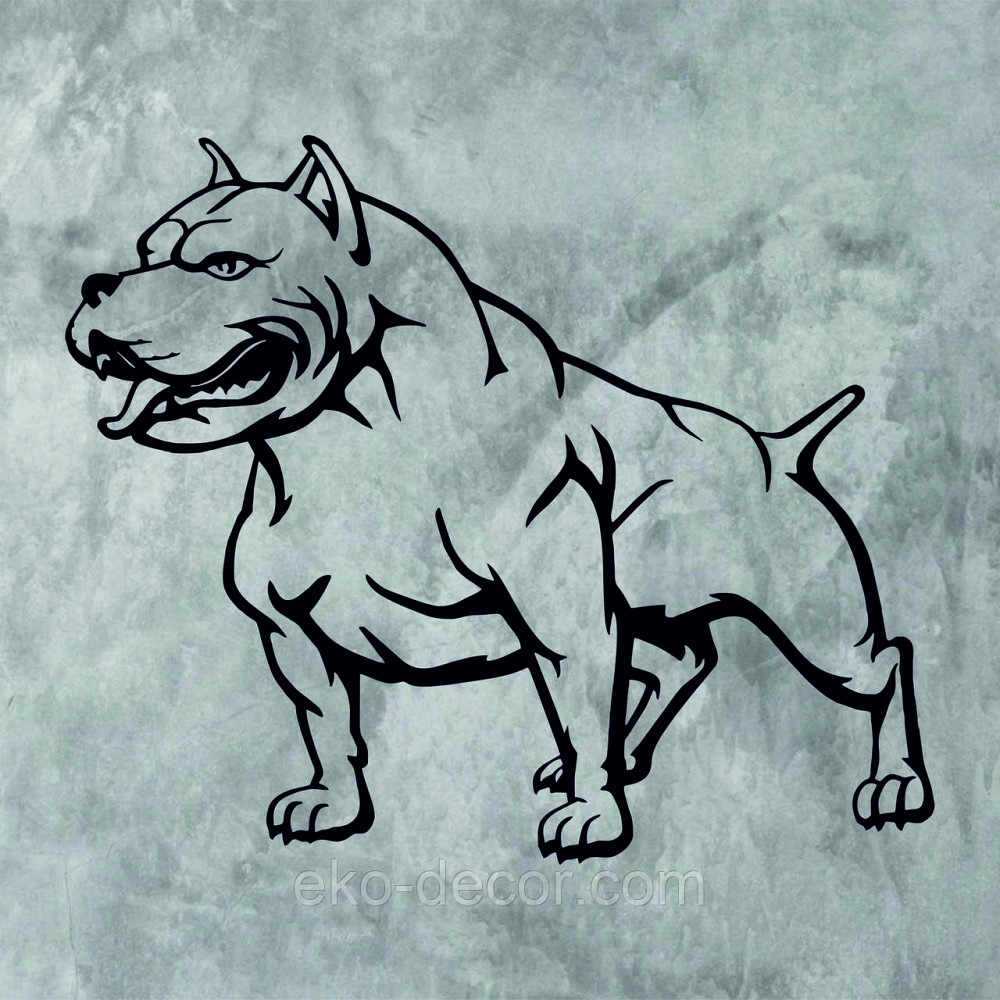 Декоративное настенное Панно «Американский питбультерьер» Декор на стену Киев - изображение 10