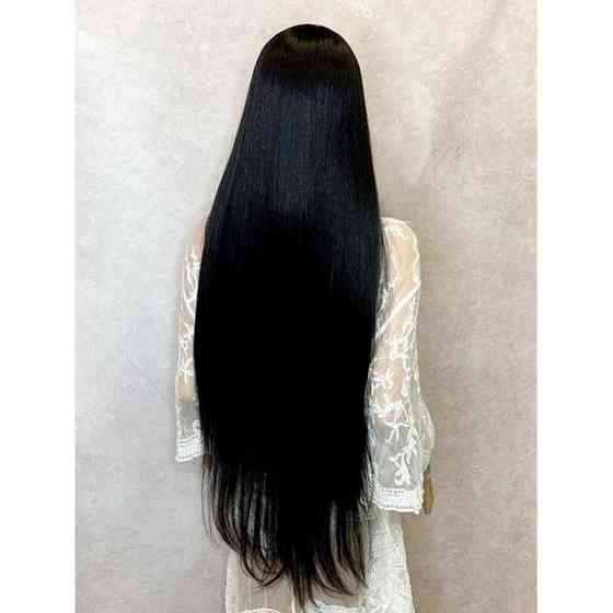 Перука рівне аніме 100 см без човники "Брюнетка" Вінниця