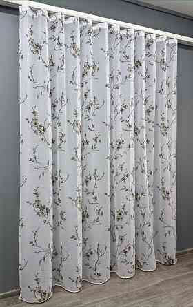 Тюль VR-Textil 1540т Flora Батист Белый с кофейным 250х270 см (42-1054) Киев