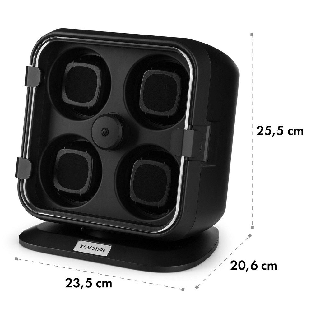 Clover Watch Winder 4 Годинники 3 обертання 4 швидкості LED Чорний (Німеччина, читати опис) Рівне - фото 8