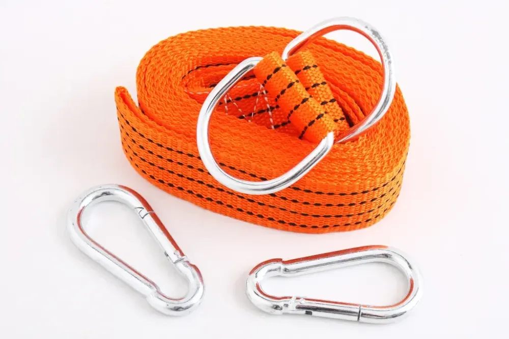 Трос буксировий стрічку 3.5 т/4/5.0см Elegant карабіни Вінниця - фото 1