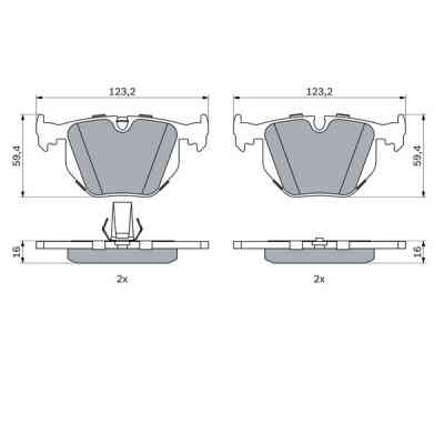 Тормозные колодки Bosch 0 986 494 006 Винница