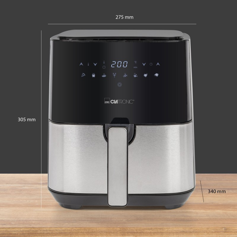 Аерофритюрниця 5 літрів ,8 програм приготування Clatronic FR (3782) Потужність 1450 Вт Нововолинськ - фото 10