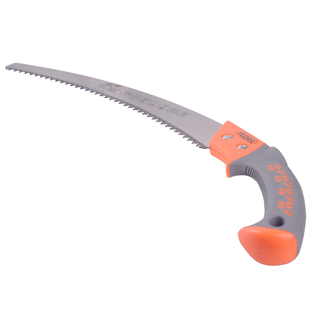Пила садова вигнута 330 мм 7TPI з чохлом FLORA (5023284) Київ - фото 2