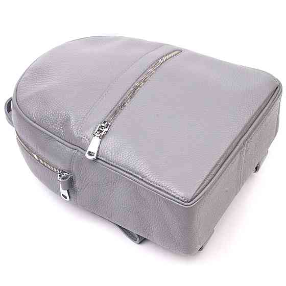 Кожаный женский рюкзак из натуральной кожи Shvigel 16308 Серый Киев