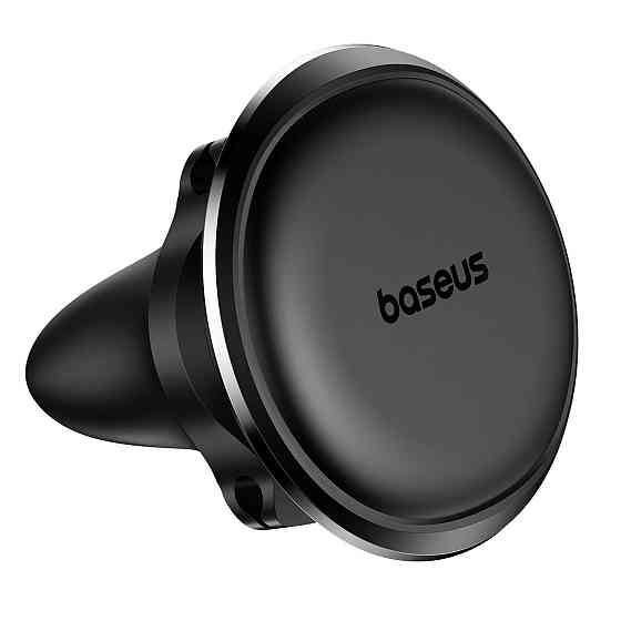 Автотримач для телефона Baseus Magnetic Air Vent Car Mount Holder with cable clip Black Ковель