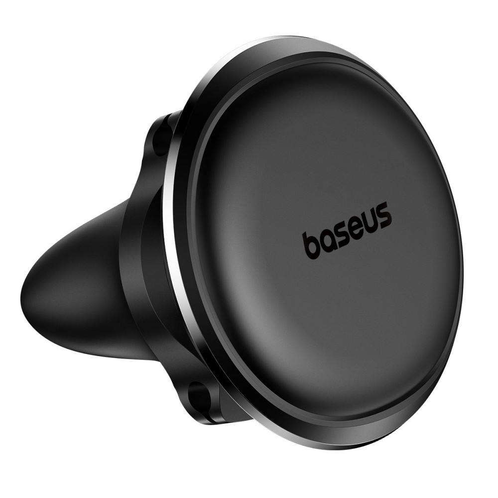 Автотримач для телефона Baseus Magnetic Air Vent Car Mount Holder with cable clip Black Ковель - изображение 4