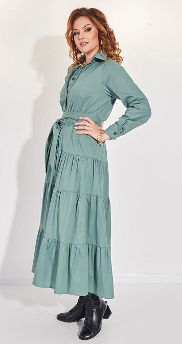 Коттоновое платье с оборками (46) Киев - изображение 3