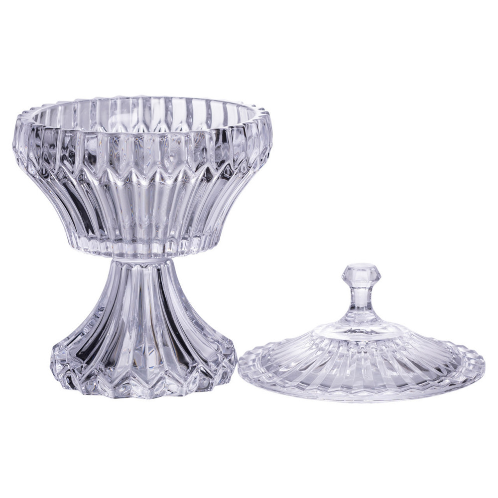 Цукерниця на ніжці з кришкою 17×27 см кругла HP-19-149RB Київ - фото 2