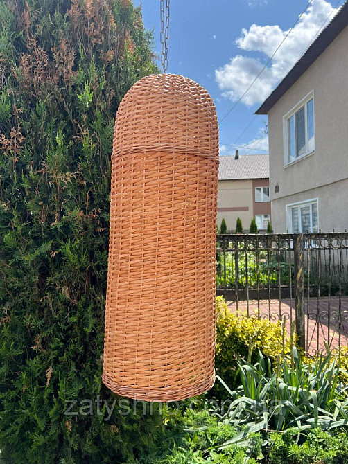 Длинный абажур из лозы Киев - изображение 5