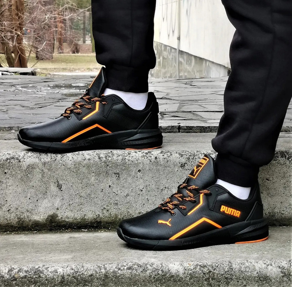 Кроссовки Puma Черные Мужские Пума Кожаные (размеры: 42,43,44) Днепр - изображение 6