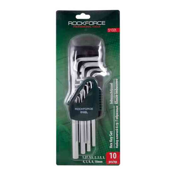 Набір ключів Г-подібних довгих 6-граних, 10пр. (1.27, 1.5, 2, 2.5, 3-6, 8, 10мм) в пластиковому три Одеса