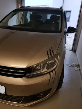 Наклейка на авто-мото в виде Царапины Когтем Белая Светоотражающая , Чёрная Киев