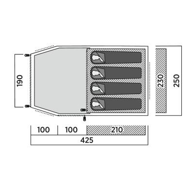 Палатка Easy Camp Hemsedal 4 (120475) (931546) Винница - изображение 7