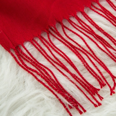 Шарф осінній жіночий 170 на 60 см червоний Київ - фото 2