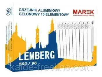 Алюмінієвий радіатор для опалення "MAREK Lemberg" 500\96 Харків