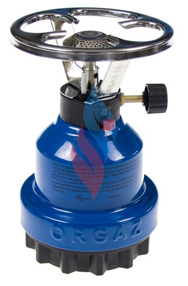 Газовий туристичний примус пластиковий 12 см з п'єзо на пробивний балон. Київ - фото 1