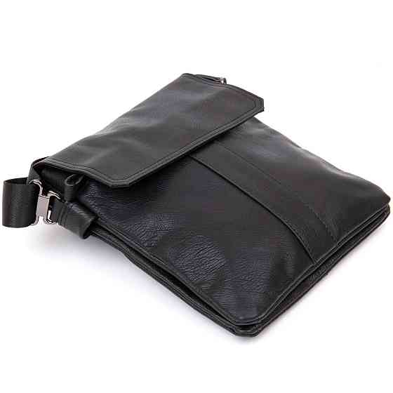 Сумка мужская почтальонка Vintage 20442 Черная Киев