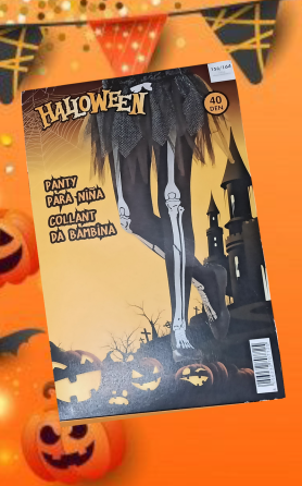 Дитячі колготки скелет на Хелловін 40 den 158-164 на 12-14 років Італія чорний Київ