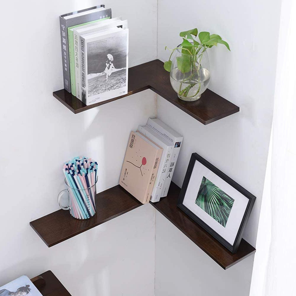 Угловая настенная полка 